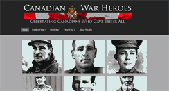 Desktop Screenshot of canadianwarheroes.com